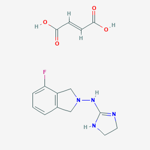 (E)-But-2-enedioic acid;N-(4,5-dihydro-1H-imidazol-2-yl)-4-fluoro-1,3-dihydroisoindol-2-amine
