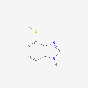 molecular formula C8H8N2S B037514 7-(Methylthio)-1H-benzo[d]imidazole CAS No. 121537-60-8