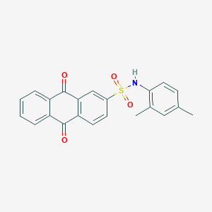 B375151 N-(2,4-dimethylphenyl)-9,10-dioxo-9,10-dihydroanthracene-2-sulfonamide CAS No. 791786-21-5