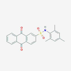 molecular formula C23H19NO4S B375178 N-mesityl-9,10-dioxo-9,10-dihydro-2-anthracenesulfonamide CAS No. 791786-23-7