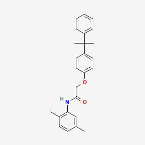 molecular formula C25H27NO2 B3751867 N-(2,5-dimethylphenyl)-2-[4-(1-methyl-1-phenylethyl)phenoxy]acetamide 