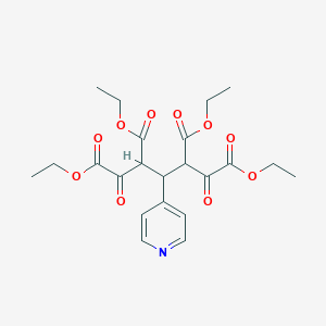 molecular formula C22H27NO10 B375213 Tetraethyl 1,5-dioxo-3-(4-pyridinyl)-1,2,4,5-pentanetetracarboxylate 