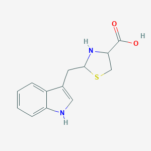 molecular formula C13H14N2O2S B037522 2-(1H-indol-3-ylmethyl)-1,3-thiazolidine-4-carboxylic acid CAS No. 115219-07-3