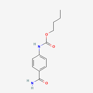 molecular formula C12H16N2O3 B3752361 butyl N-(4-carbamoylphenyl)carbamate 