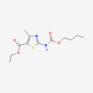 molecular formula C12H18N2O4S B3752388 Ethyl 2-(butoxycarbonylamino)-4-methyl-1,3-thiazole-5-carboxylate 