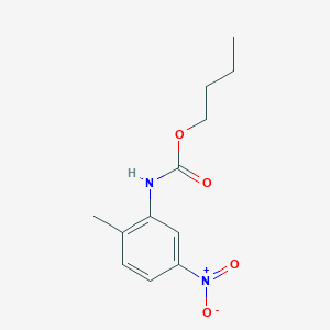 molecular formula C12H16N2O4 B3752407 butyl N-(2-methyl-5-nitrophenyl)carbamate 