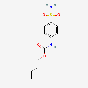 molecular formula C11H16N2O4S B3752410 butyl [4-(aminosulfonyl)phenyl]carbamate 