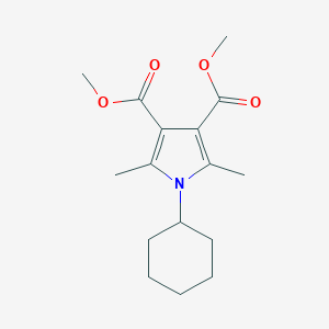 molecular formula C16H23NO4 B375242 dimethyl 1-cyclohexyl-2,5-dimethyl-1H-pyrrole-3,4-dicarboxylate 