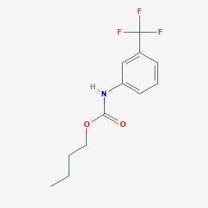 molecular formula C12H14F3NO2 B3752420 Butyl N-(3-trifluoromethylphenyl)carbamate CAS No. 18584-97-9