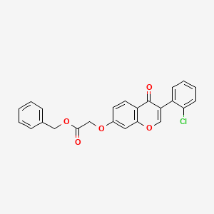 molecular formula C24H17ClO5 B3752485 benzyl {[3-(2-chlorophenyl)-4-oxo-4H-chromen-7-yl]oxy}acetate 