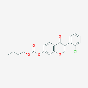 molecular formula C20H17ClO5 B3752569 butyl [3-(2-chlorophenyl)-4-oxochromen-7-yl] carbonate 