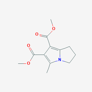 molecular formula C12H15NO4 B375260 dimethyl 5-methyl-2,3-dihydro-1H-pyrrolizine-6,7-dicarboxylate CAS No. 13712-60-2