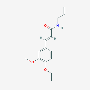 molecular formula C15H19NO3 B3752696 N-allyl-3-(4-ethoxy-3-methoxyphenyl)acrylamide 