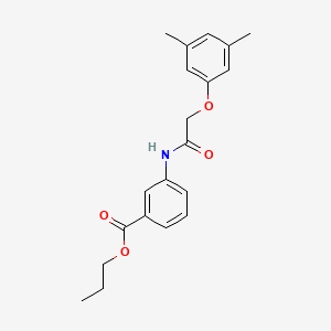 molecular formula C20H23NO4 B3752767 propyl 3-{[(3,5-dimethylphenoxy)acetyl]amino}benzoate 