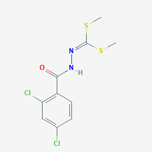 molecular formula C10H10Cl2N2OS2 B375279 Dimethyl 2,4-dichlorobenzoyldithiohydrazonocarbonate 