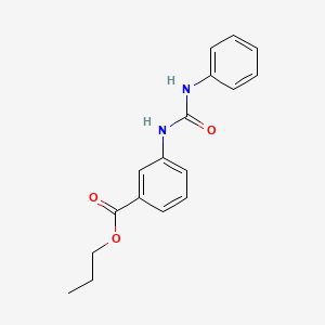 molecular formula C17H18N2O3 B3752803 Propyl 3-[(phenylcarbamoyl)amino]benzoate 