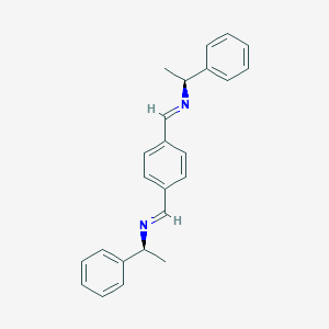molecular formula C24H24N2 B375309 N-(1-phenylethyl)-N-(4-{[(1-phenylethyl)imino]methyl}benzylidene)amine 