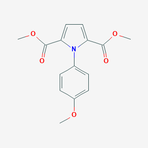 molecular formula C15H15NO5 B375311 Dimethyl 1-(4-methoxyphenyl)pyrrole-2,5-dicarboxylate 