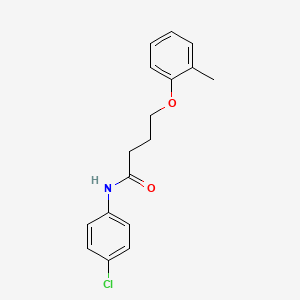 molecular formula C17H18ClNO2 B3753213 N-(4-chlorophenyl)-4-(2-methylphenoxy)butanamide 