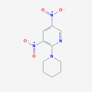 molecular formula C10H12N4O4 B375322 3,5-Bisnitro-2-(1-piperidinyl)pyridine CAS No. 90871-11-7