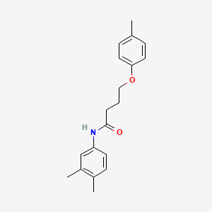 molecular formula C19H23NO2 B3753367 N-(3,4-dimethylphenyl)-4-(4-methylphenoxy)butanamide 