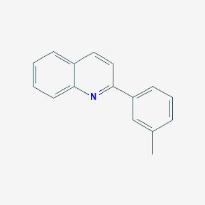 molecular formula C16H13N B375337 2-(3-Methylphenyl)quinoline CAS No. 24641-30-3