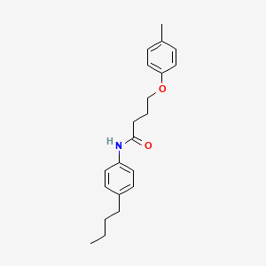 molecular formula C21H27NO2 B3753375 N-(4-butylphenyl)-4-(4-methylphenoxy)butanamide 