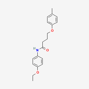 molecular formula C19H23NO3 B3753392 N-(4-ethoxyphenyl)-4-(4-methylphenoxy)butanamide 