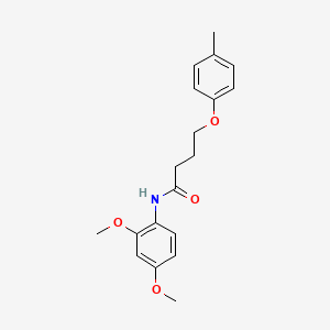 molecular formula C19H23NO4 B3753399 N-(2,4-dimethoxyphenyl)-4-(4-methylphenoxy)butanamide 