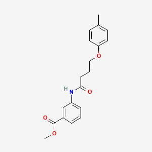 molecular formula C19H21NO4 B3753428 methyl 3-{[4-(4-methylphenoxy)butanoyl]amino}benzoate 