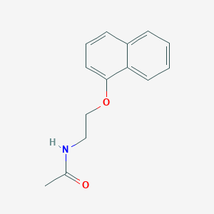 molecular formula C14H15NO2 B375343 N-[2-(1-naphthyloxy)ethyl]acetamide 