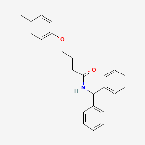 molecular formula C24H25NO2 B3753466 N-(diphenylmethyl)-4-(4-methylphenoxy)butanamide 