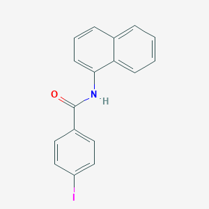 molecular formula C17H12INO B375354 4-iodo-N-(1-naphthyl)benzamide 
