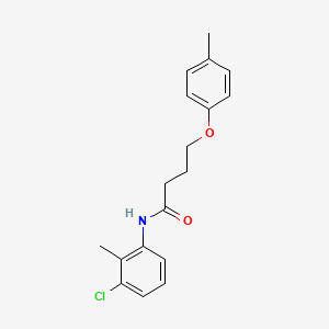 molecular formula C18H20ClNO2 B3753545 N-(3-chloro-2-methylphenyl)-4-(4-methylphenoxy)butanamide 