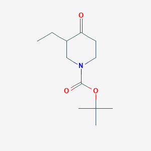 molecular formula C12H21NO3 B037536 tert-Butyl 3-ethyl-4-oxopiperidine-1-carboxylate CAS No. 117565-57-8