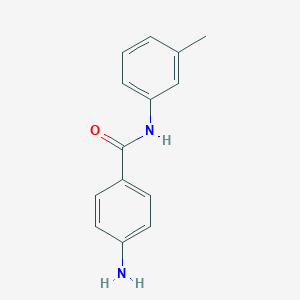 molecular formula C14H14N2O B375362 4-amino-N-(3-methylphenyl)benzamide CAS No. 63097-14-3