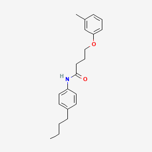 molecular formula C21H27NO2 B3754049 N-(4-butylphenyl)-4-(3-methylphenoxy)butanamide 