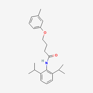molecular formula C23H31NO2 B3754052 N-(2,6-diisopropylphenyl)-4-(3-methylphenoxy)butanamide 