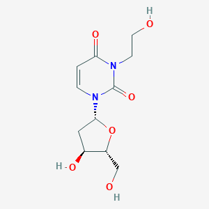molecular formula C11H16N2O6 B037542 3-Hydroxyethyldeoxyuridine CAS No. 111447-33-7