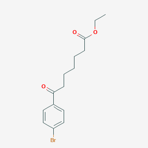 molecular formula C15H19BrO3 B037543 Ethyl 7-(4-bromophenyl)-7-oxoheptanoate CAS No. 122115-53-1