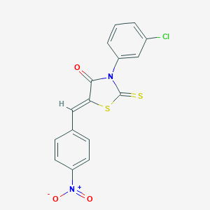 3-(3-Chlorophenyl)-5-{4-nitrobenzylidene}-2-thioxo-1,3-thiazolidin-4-one