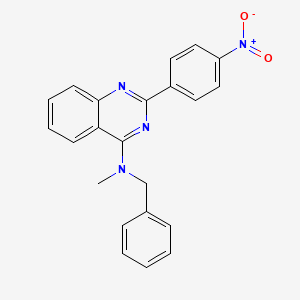 molecular formula C22H18N4O2 B3754729 N-benzyl-N-methyl-2-(4-nitrophenyl)quinazolin-4-amine 