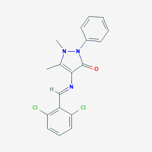 4-[(2,6-Dichlorobenzylidene)amino]-1,5-dimethyl-2-phenyl-1H-pyrazole-3(2H)-one