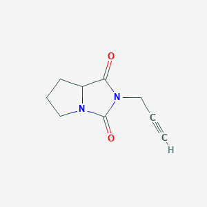 2-(Prop-2-yn-1-yl)tetrahydro-1H-pyrrolo[1,2-c]imidazole-1,3(2H)-dione