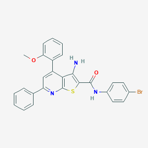 3-amino-N-(4-bromophenyl)-4-(2-methoxyphenyl)-6-phenylthieno[2,3-b]pyridine-2-carboxamide
