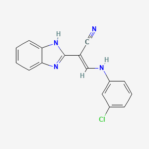 molecular formula C16H11ClN4 B3754949 MFCD00649302 