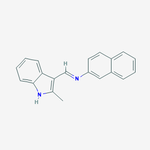 N-[(2-methyl-1H-indol-3-yl)methylene]-N-(2-naphthyl)amine