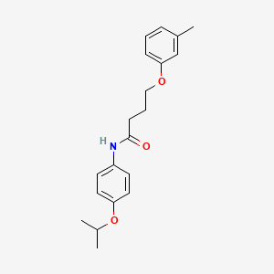 molecular formula C20H25NO3 B3754998 N-(4-isopropoxyphenyl)-4-(3-methylphenoxy)butanamide 