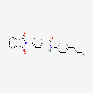 molecular formula C25H22N2O3 B3755040 N-(4-butylphenyl)-4-(1,3-dioxo-1,3-dihydro-2H-isoindol-2-yl)benzamide 