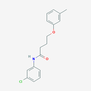 molecular formula C17H18ClNO2 B3755054 N-(3-chlorophenyl)-4-(3-methylphenoxy)butanamide 